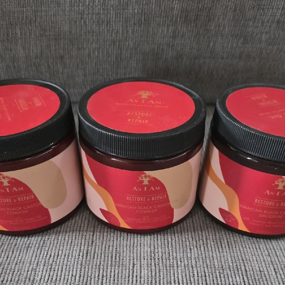 As I Am Restore & Repair Cowash Set Of 3, 16oz Each, New, For Hair Types 3&4. - Picture 2 of 10